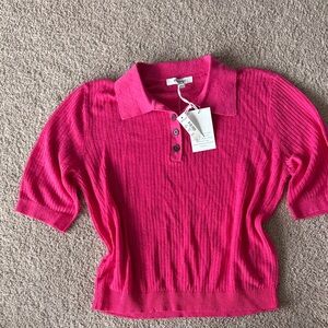 Madewell linen blend top